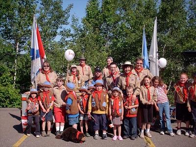 Participants in the Canada Day Parade